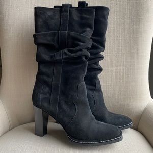 Black Italian Suede boots